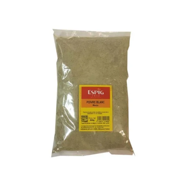 POIVRE BLANC MOULU 500G - Espig