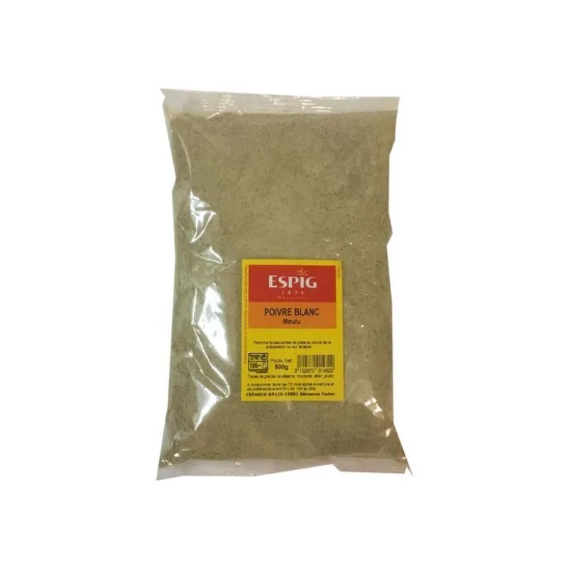 GEMAHLENER WEISSER PFEFFER 500G - Espig