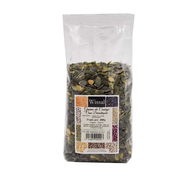 WISSAL - ROHE GESCHÄLTE KÜRBISKERNE 20X400G