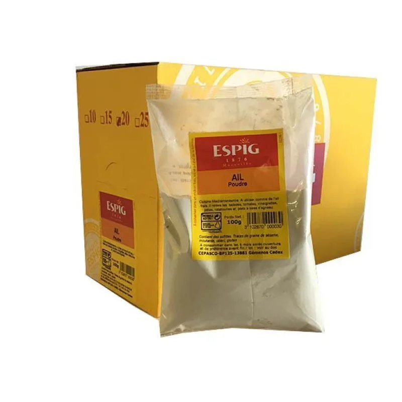 GEMAHLENER KNOBLAUCH - KNOBLAUCHPULVER - Espig - 20x100g