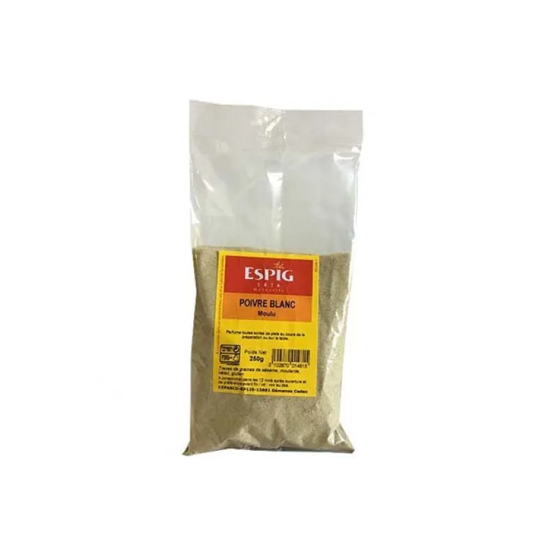 GEMAHLENER WEISSER PFEFFER - 250g - Espig