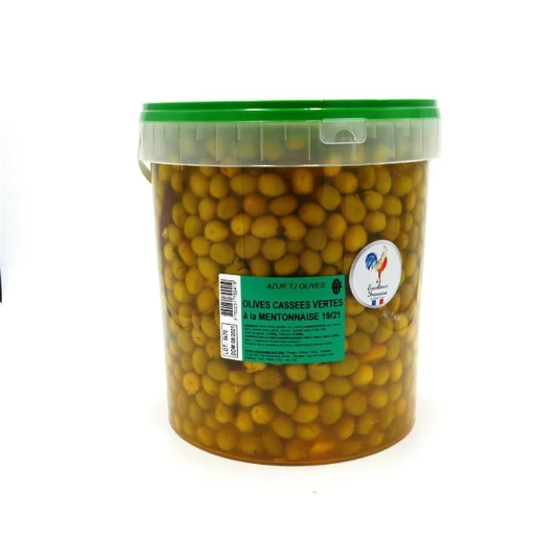 Oliven MEYVA - Geknackte Grüne Nach Mentoner Art - 10 KG