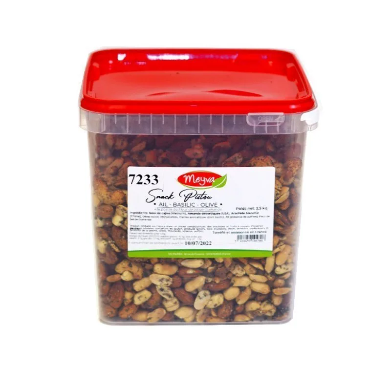 SNACK APERITIF - Pistou Snack - Garlic Basil Olive - 2.5KG - 2