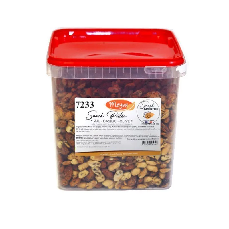 SNACK APERITIF - Pistou Snack - Knoblauch Basilikum Olive - 2.5KG - 3