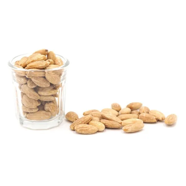 SNACK APERITIF - BLANCHIERTE MANDELN 23/25 - GERÖSTET OHNE SALZ - 2.5KG