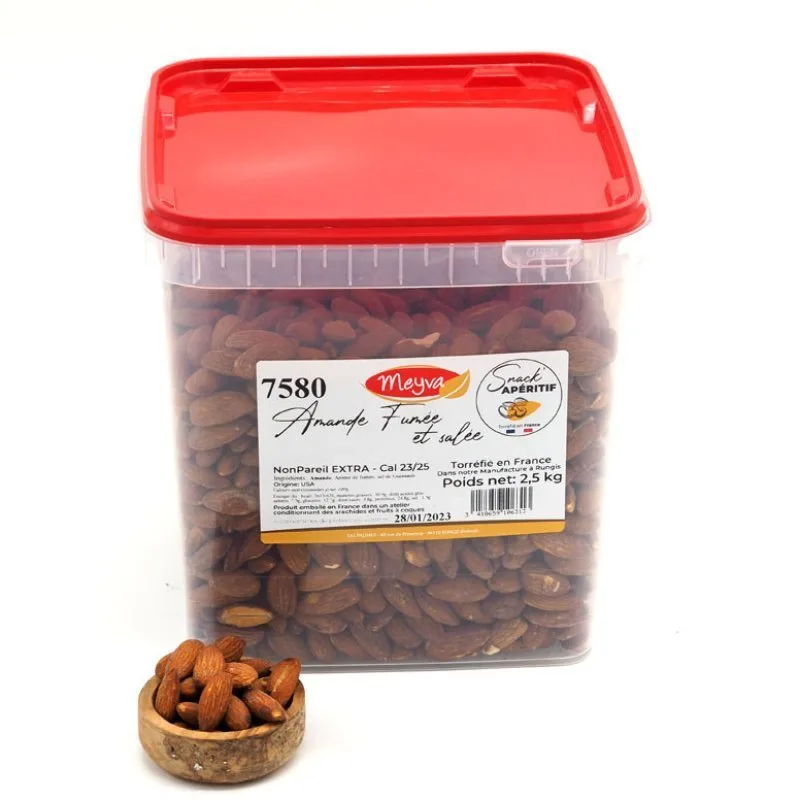 Aperitif Snack - Mandel NPX 23/25 Geräuchert - Geröstet / Guérande-Salz - 2.5KG - 2