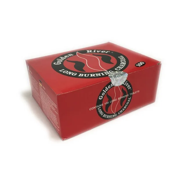 SHISHA-KOHLE ROT GOLDEN RIVER x24