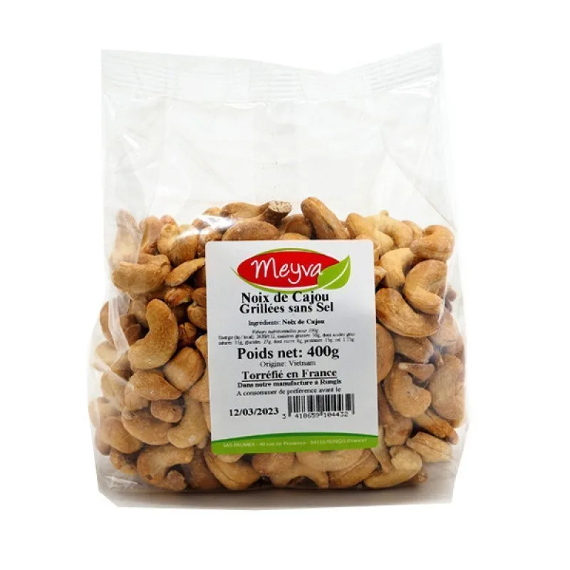 Meyva - gegrillte Cashewnüsse mit Salz in Frankreich - W240 - 18x400g - 2