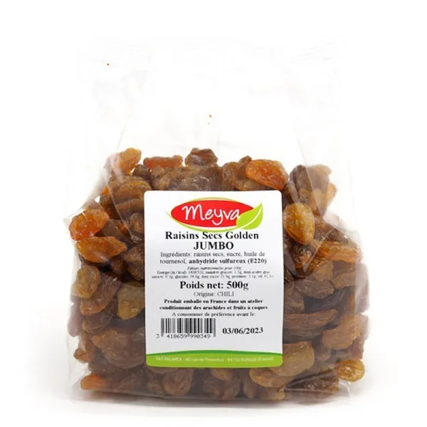 MEYVA - SULTANAS GOLDEN JUMBO 20X500G