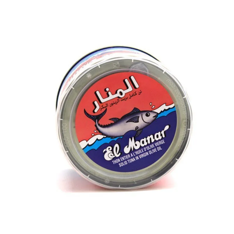 THON ENTIER - HUILE OLIVE -  EL MANAR - 24X400g