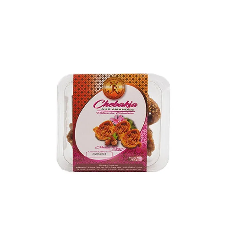 Patisserie JR - Chebakia Tray Operculee - Tunisia - 12x250g