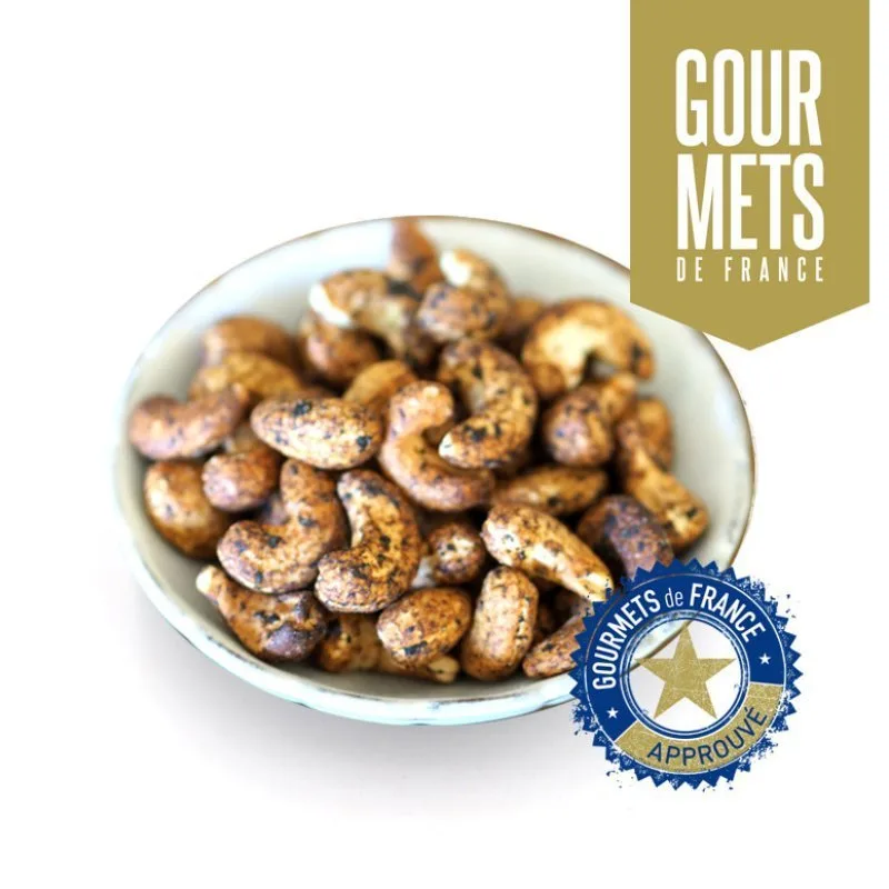 SNACK APERITIF - Cashewkerne mit Cambray Schwarzknoblauch - 2.5KG - 6