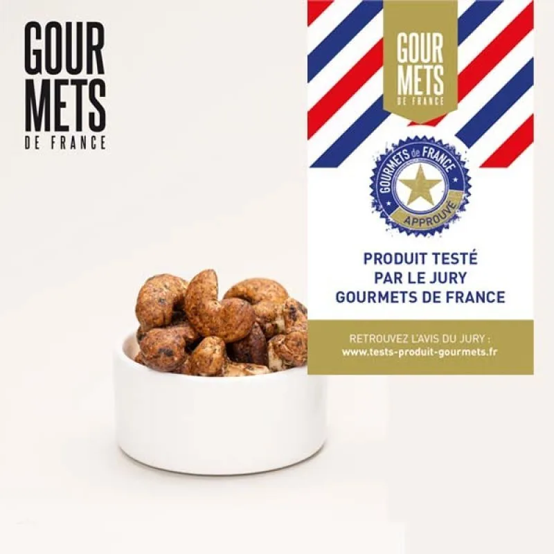 SNACK APERITIF - Cashewkerne mit Cambray Schwarzknoblauch - 2.5KG - 3