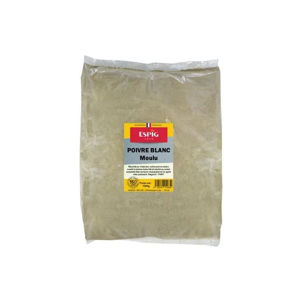 Gemahlener Weißer Pfeffer - 1KG - Espig