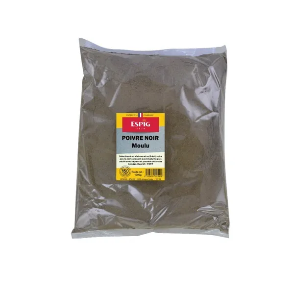 Gemahlener Schwarzer Pfeffer - 1KG - Espig