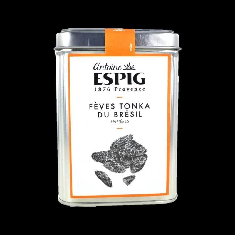 Boîte fer Antoine ESPIG - Fèves Tonka Du Brésil Entières - 200g