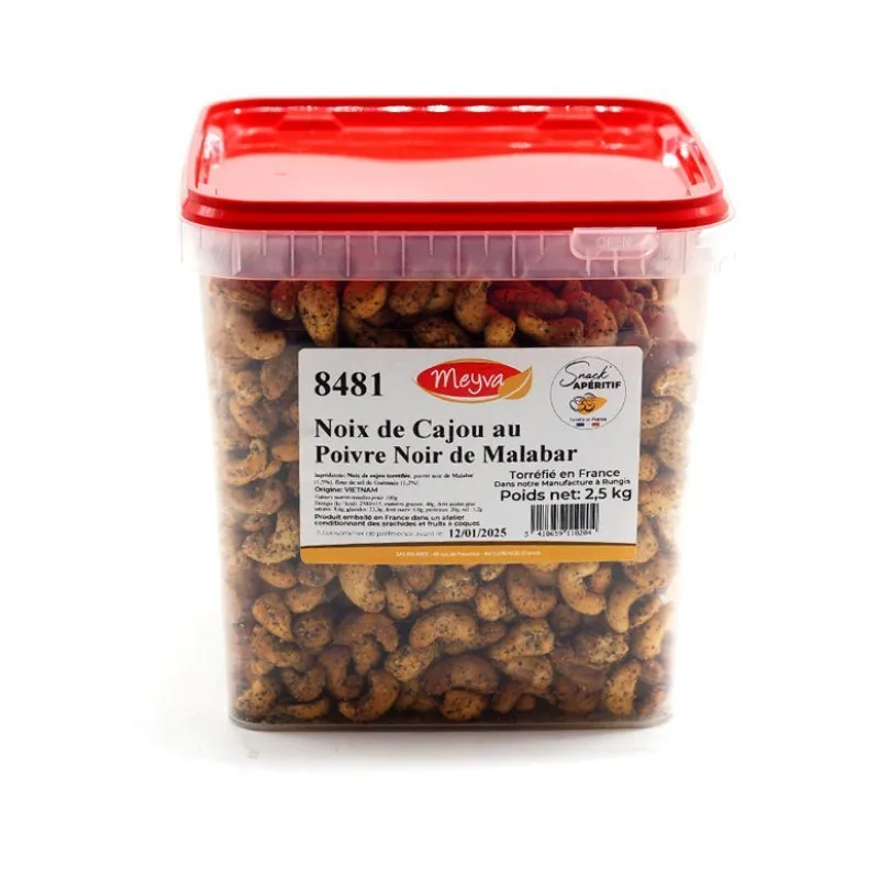 Aperitif Snack - Malabar Black Pepper Cashews - 2.5KG