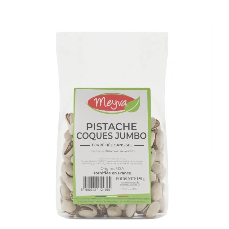 Meyva Pav - Pistazien Jumbo USA ohne Salz geröstet - 12x150g - 2