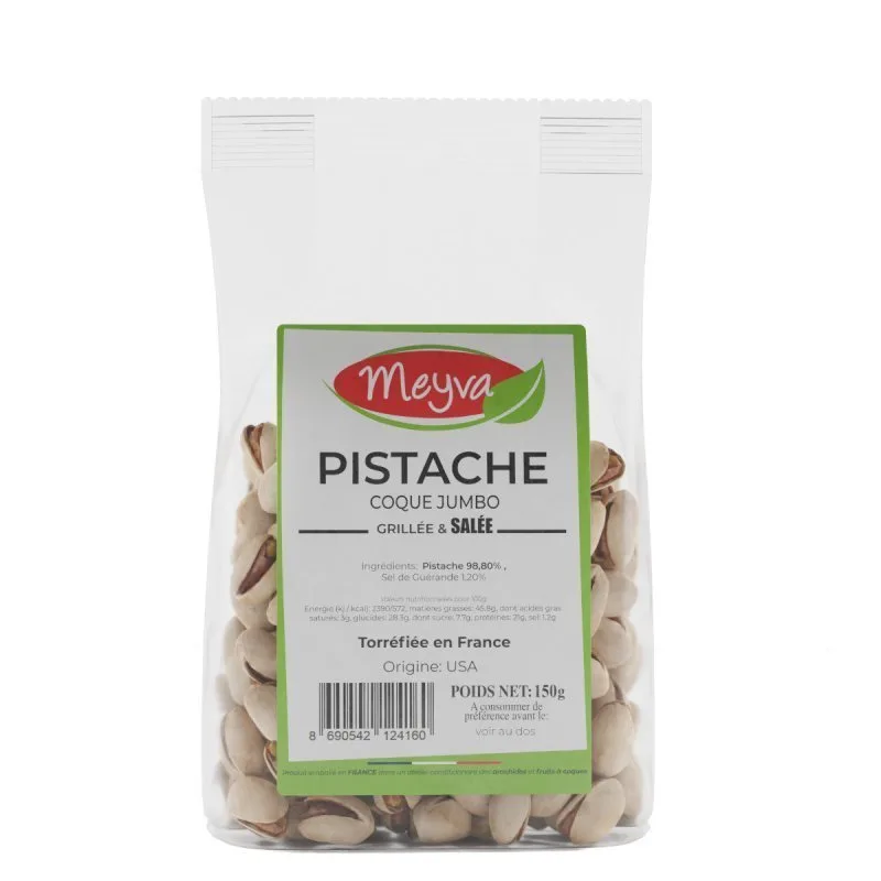 Meyva - Pistazien in der Schale Geröstet/Gesalzen JUMBO - USA - 12x150g - 2