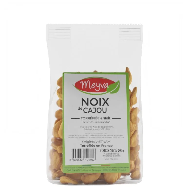 Meyva - gebratene Cashewnüsse / Guérande Salz - CAL W240 - 12x200g