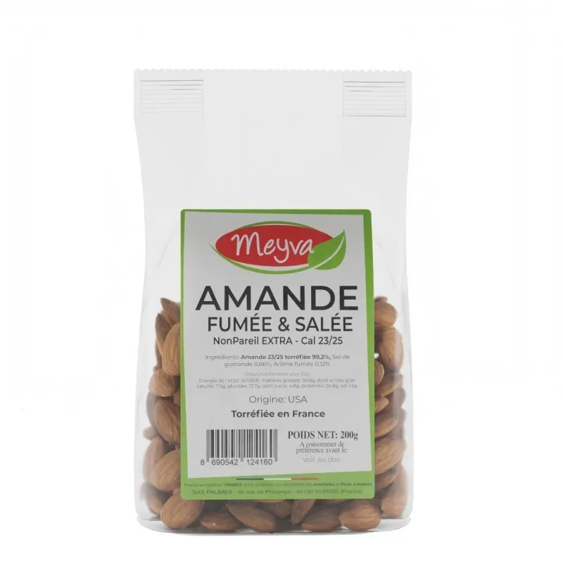 Meyva PAV - Almond NonPareil - SMOKED - Cal 23/25 - 12x200g