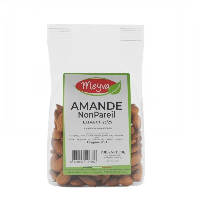 Meyva - Rohe Mandel Nonpareil Extra 23/25 - 12x200g