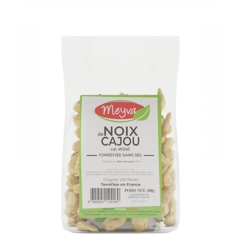 Meyva - geröstete Cashewnüsse ohne Salz - CAL W240 - 12x200g - 2