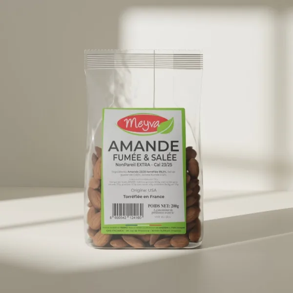 Meyva PAV - Amande NonPareil - FUMEE - Cal 23/25 - 12x200g