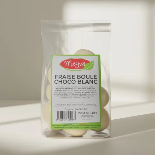 Meyva PAV - Fraise Boule Choco Blanc - 12x200g
