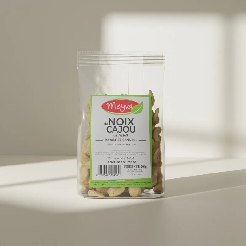 Meyva - geröstete Cashewnüsse ohne Salz - CAL W240 - 12x200g - 3