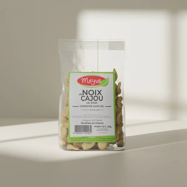 Meyva - roasted cashew nuts without salt - Cal W240 - 12x200g