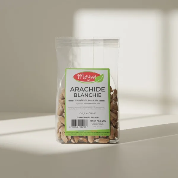 Meyva - Blanchierte Geröstete Erdnuss Ohne Salz - 12x200g