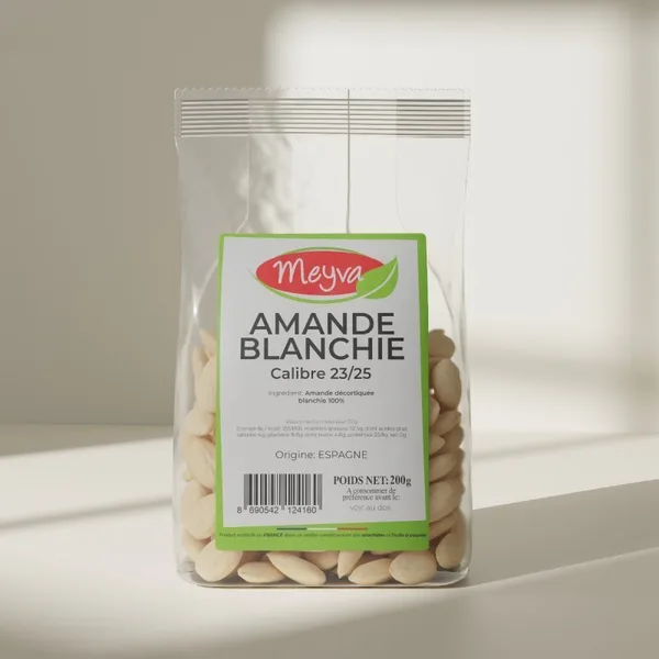 Meyva - Blanchierte Mandel 23/25 Ganz - 12x200g