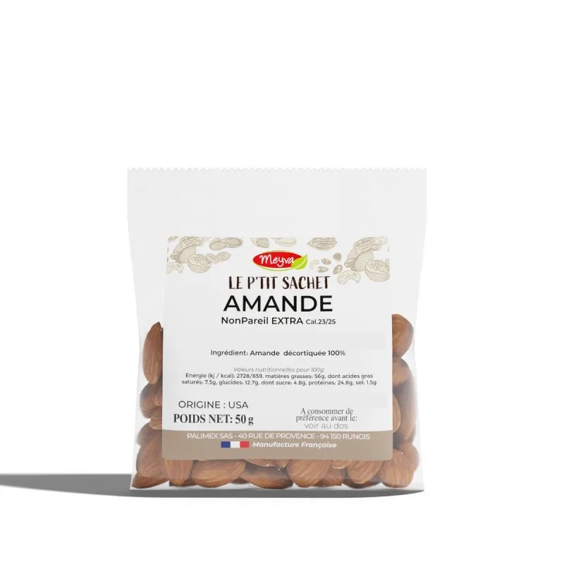 Amande Crue NonPareil EXTRA Cal. 23/25 20x50g