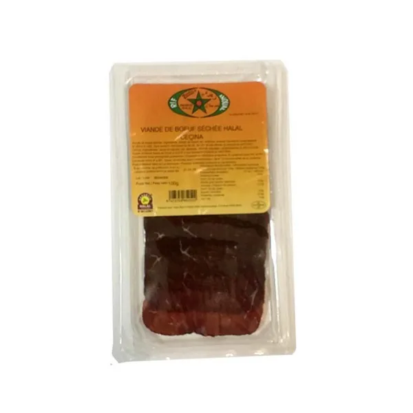 RINDER-CECINA TROCKENFLEISCH SCHEIBEN HALAL - ZAHRA / RIF - 12x100G