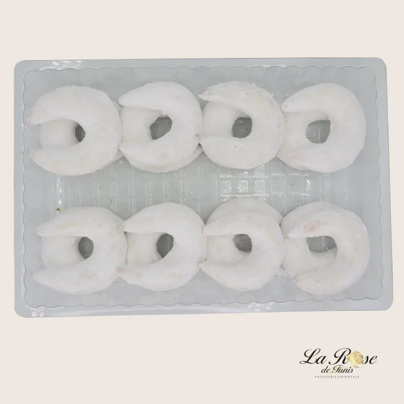 Pâtisserie Rose de Tunis - Tunesisches Gazellenhorn 16Pcs - Preis pro Tablett
