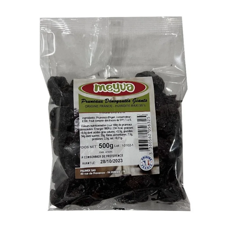 Prune de Agen IGP 33/44 - 20x500g Humidity 35%MAXI