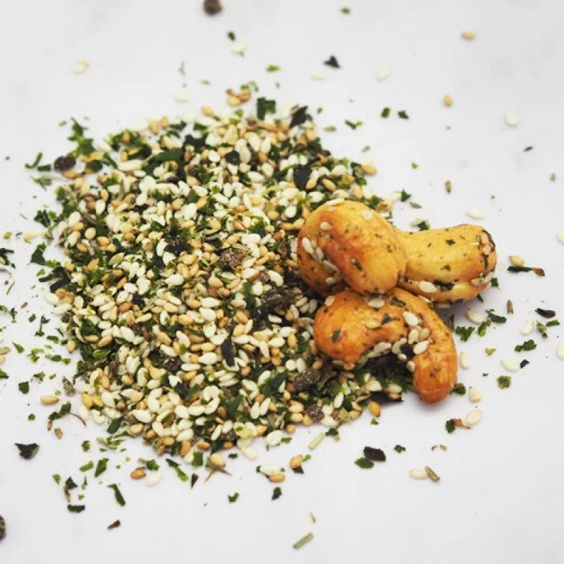 SNACK APERITIF - CASHEW NUTS SEAWEED & SESAME - OLIVE. OIL OF PROV. - 2.5 KG - 2
