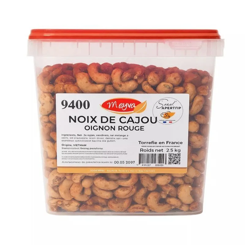 SNACK APERITIF - CASHEWKERNE ROTE ZWIEBEL - 2,5KG