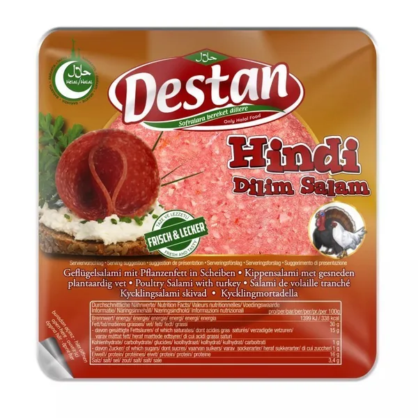 DESTAN - HINDI DILIM - Geräucherte Geflügel-Scheiben - 14x150G