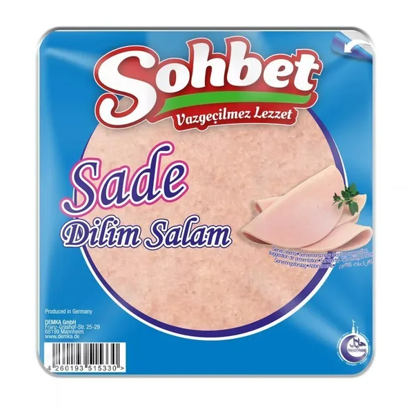 SOHBET - SADE DILIM SALAM - Natur-Scheiben - 12X200G