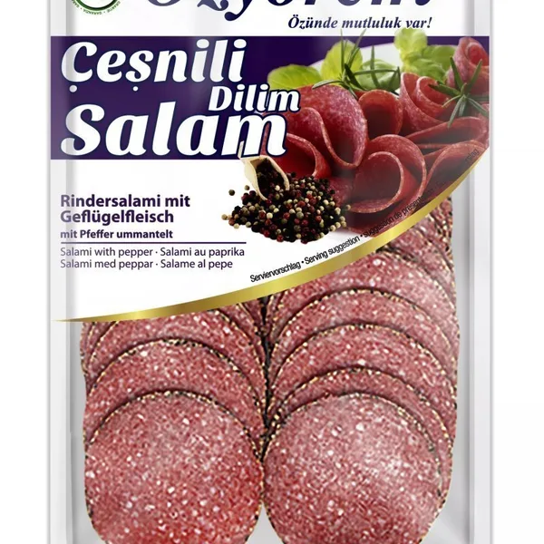 Ozyorem - Cesnili Dilim Salam - Salami Paprika Slice - 12x80g