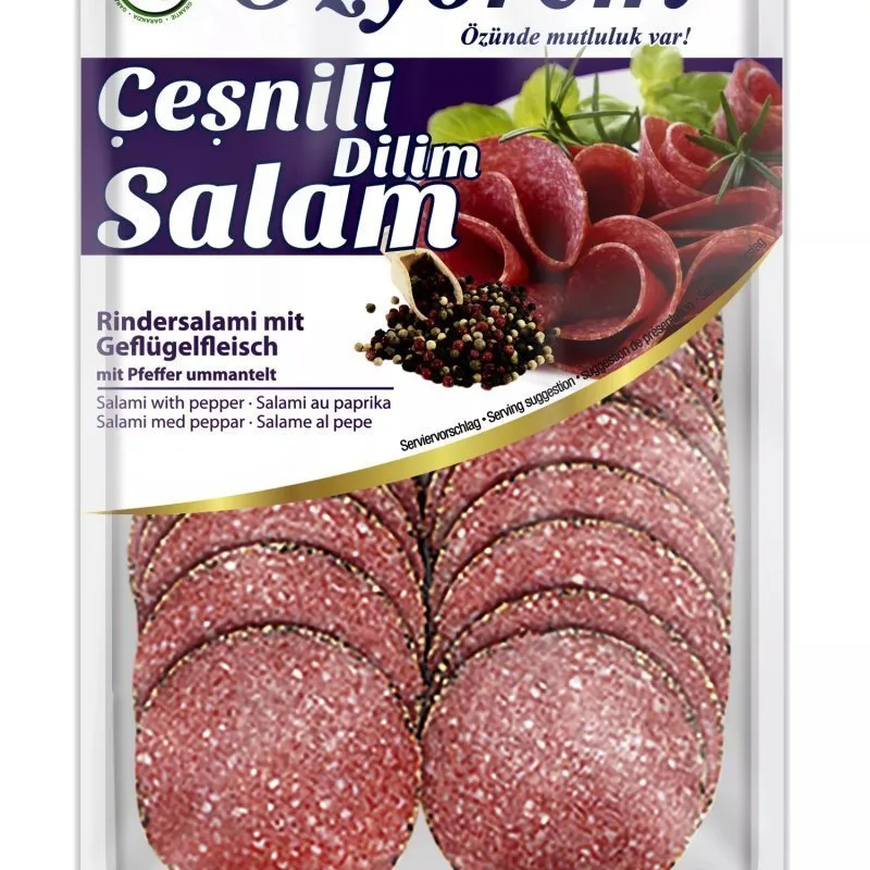 Ozyorem - Cesnili Dilim Salam - Salami Paprika Slice - 12x80g
