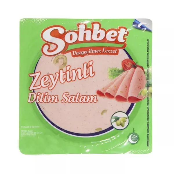 SOHBET - ZEYTINLI DILIM SALAM - Geflügelscheiben mit Oliven - 12X200G