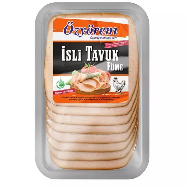 OZYOREM - ISLI TAVUK GERÄUCHERT - Marinierte Geflügelscheiben - 10X150G
