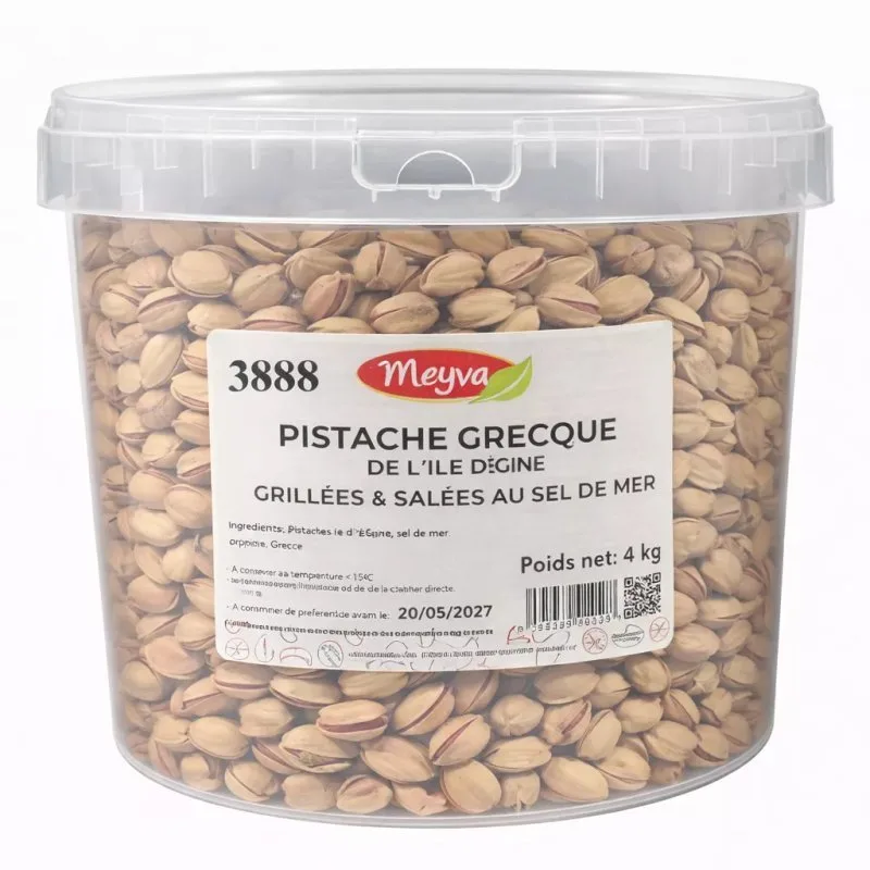 BUCKET MEYVA - IN-SHELL PISTACHIO ROASTED SALTED GREECE 4KG