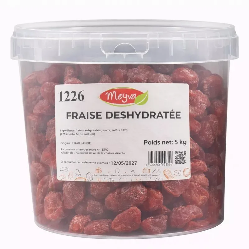 BUCKET MEYVA - STRAWBERRY DEHYDRATED 5KG