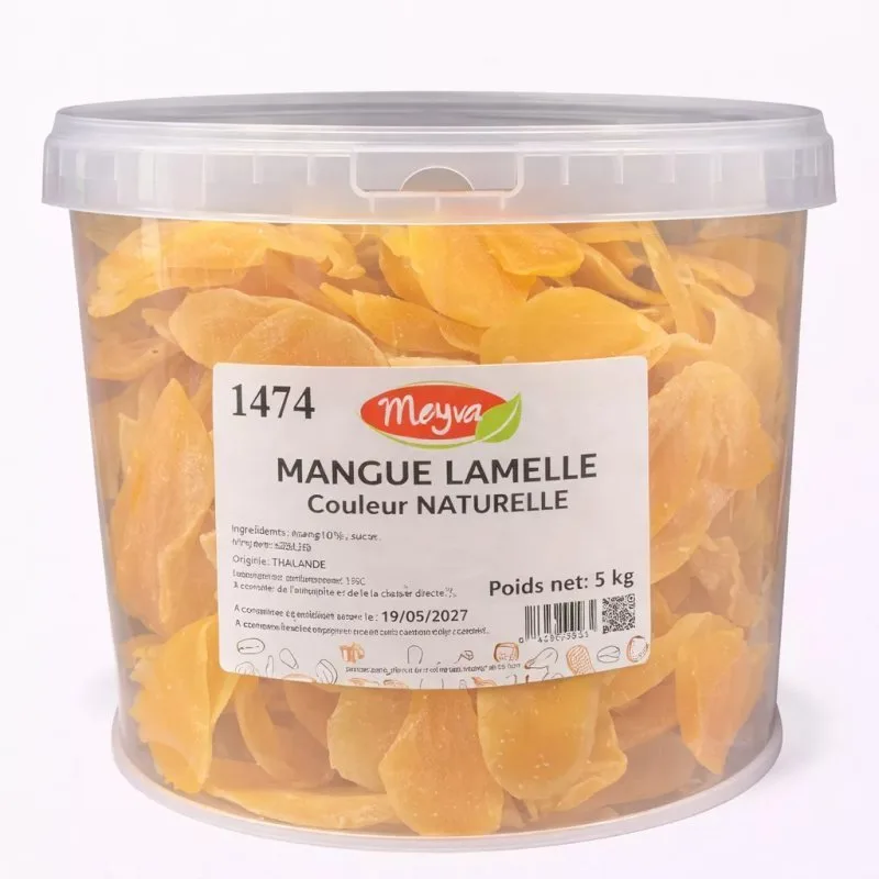 BUCKET MEYVA - DEHYDRATED MANGO SLICES 5KG