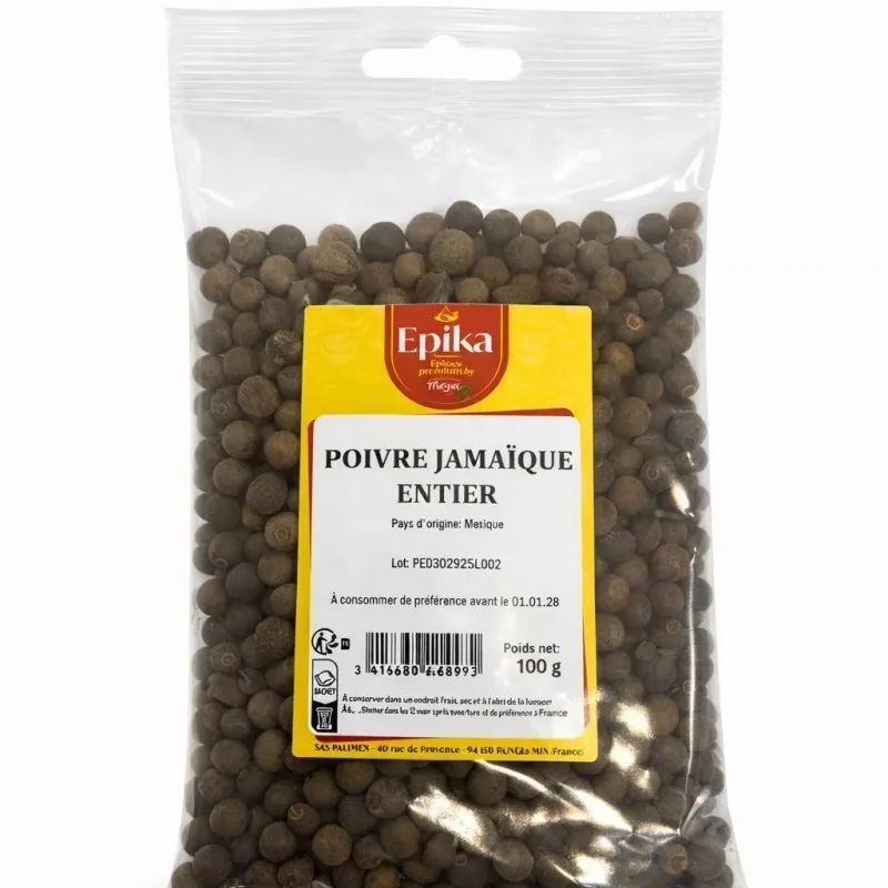 Epika - PIMENT JAMAIQUE ENTIER (dit Bois d'Inde) - 15x100g