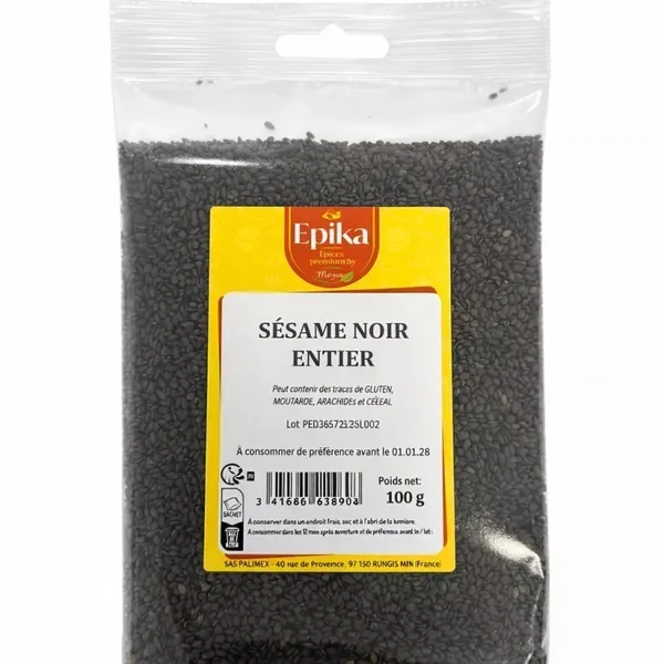 Epika - WHOLE BLACK SESAME SEEDS - 20x100g
